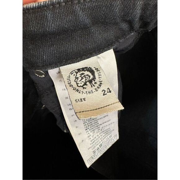 DIESEL Babhila 084NX Slim Skinny Dark Blue Black Women's Ankle Jeans W24/L32 - Picture 8 of 12